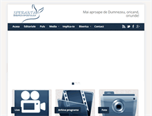 Tablet Screenshot of biserica-speranta.ro